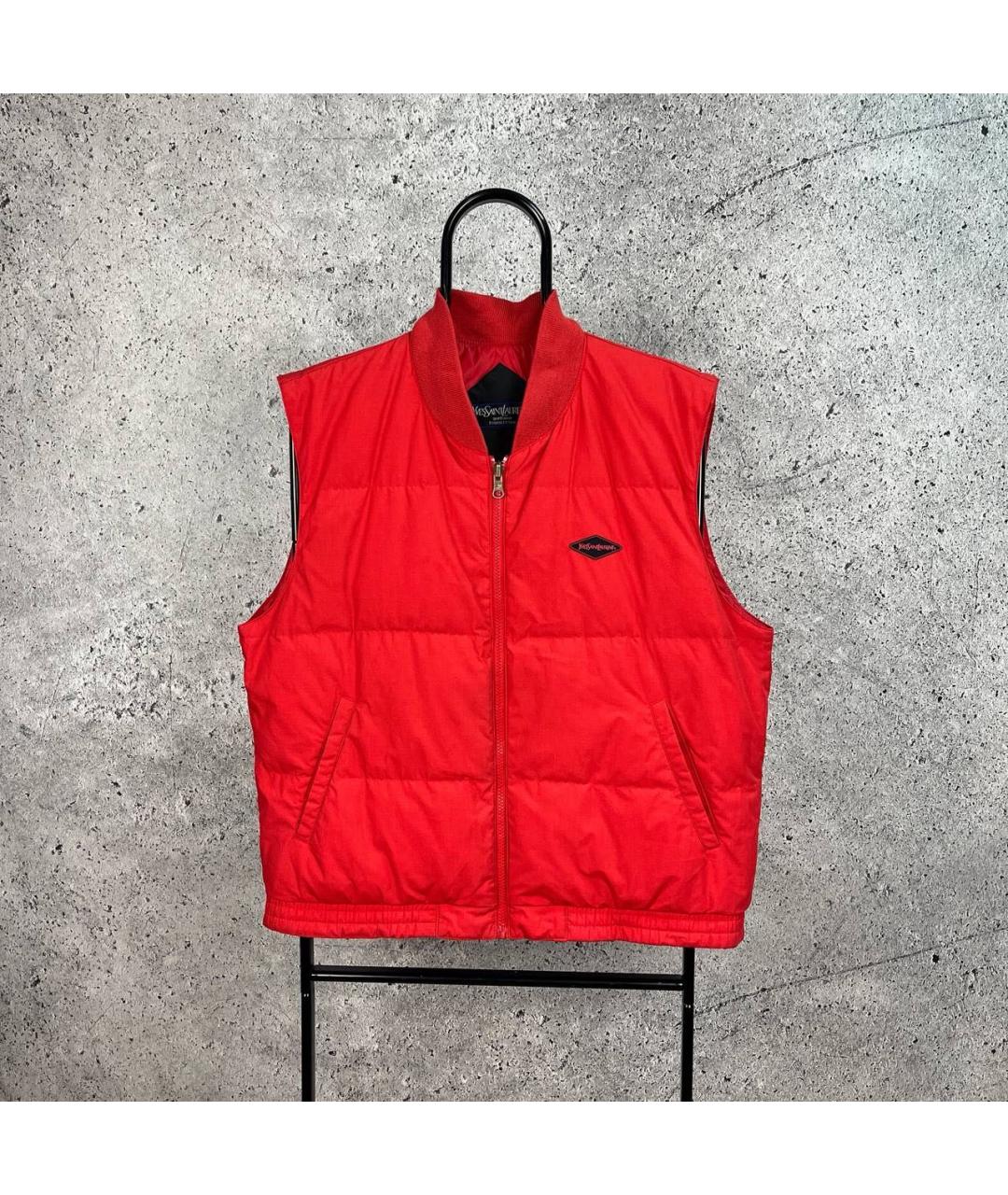 SAINT LAURENT Красный жилет, фото 9
