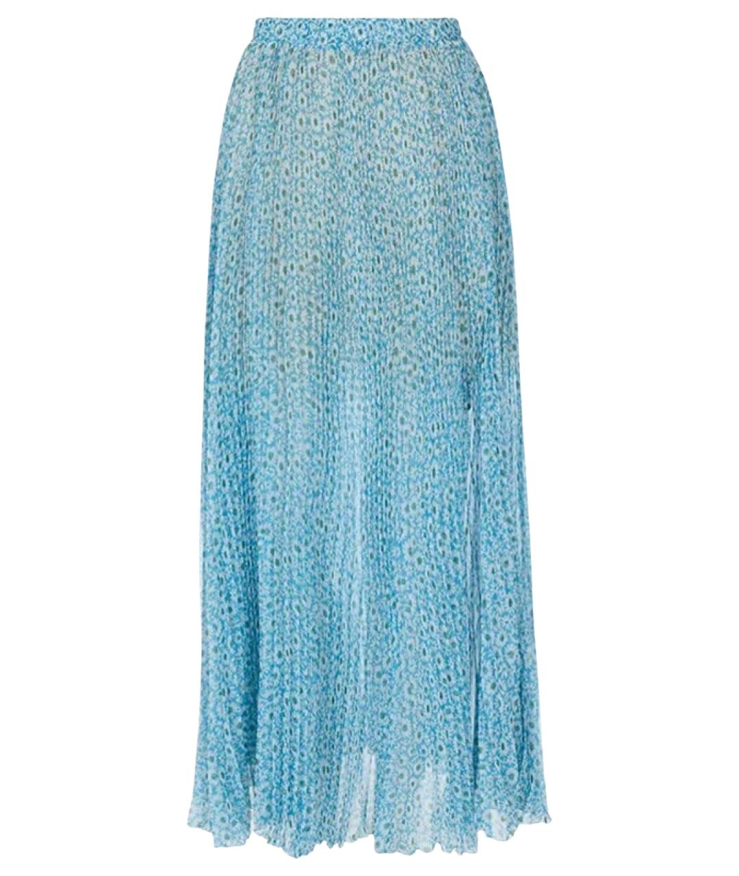 ERMANNO SCERVINO Голубая полиэстеровая юбка миди, фото 1