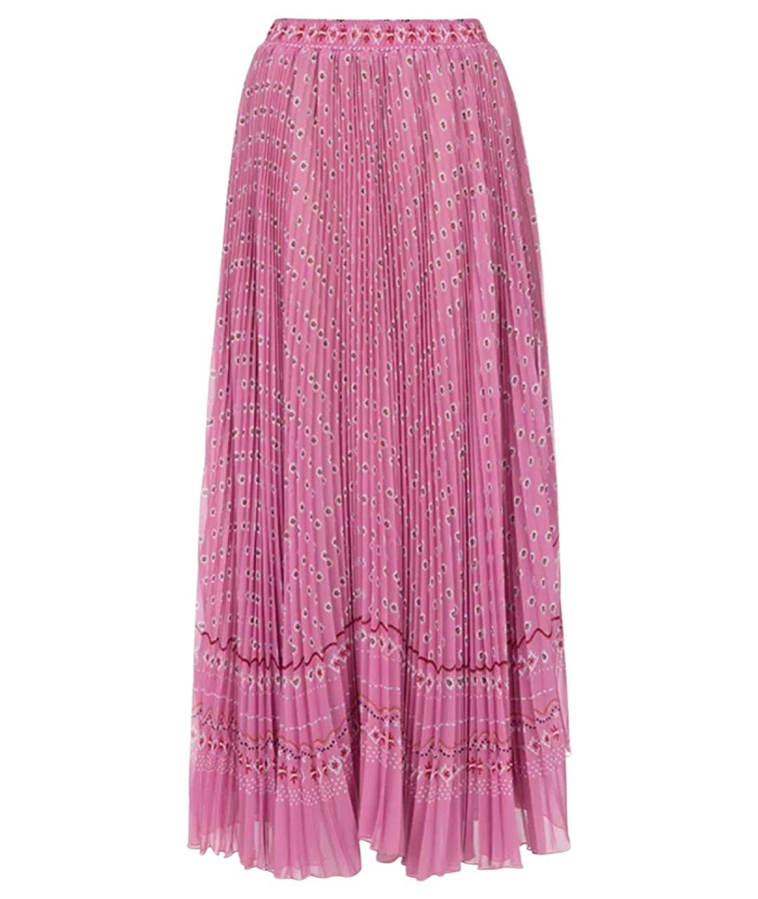 ERMANNO SCERVINO Розовая полиэстеровая юбка миди, фото 1