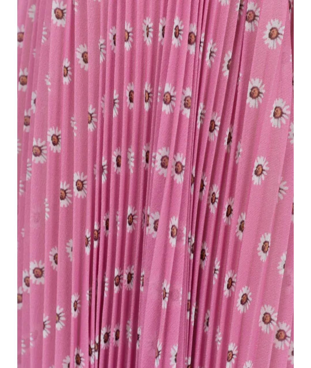 ERMANNO SCERVINO Розовая полиэстеровая юбка миди, фото 3