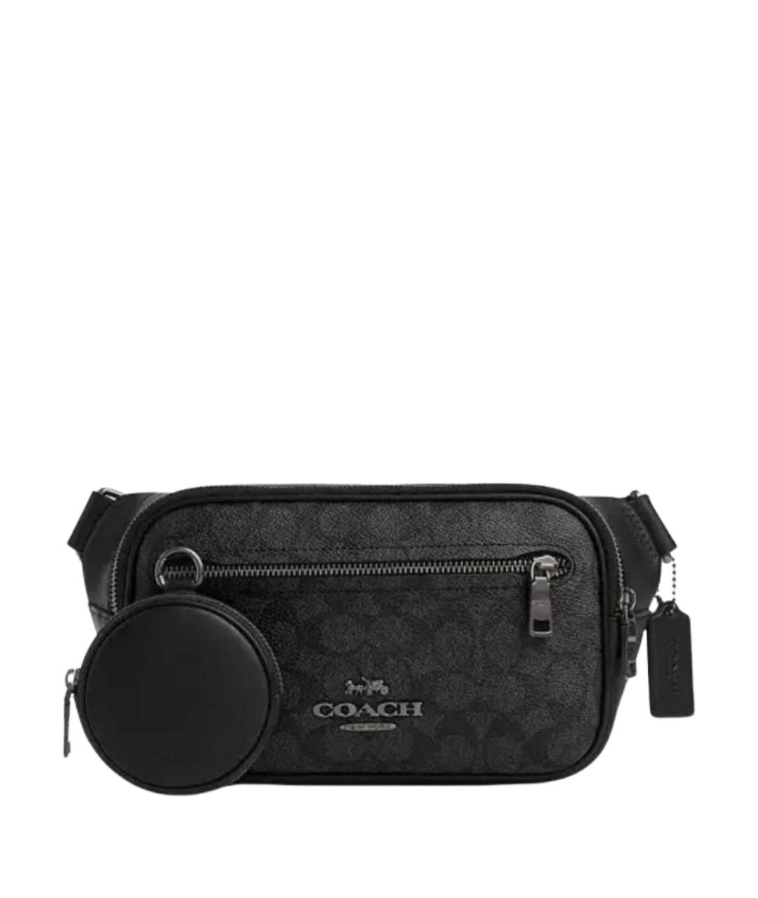 COACH Черная поясная сумка, фото 1
