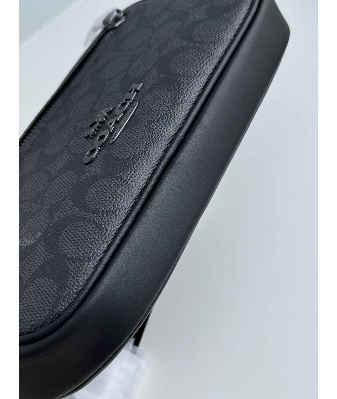 COACH Черная поясная сумка, фото 6