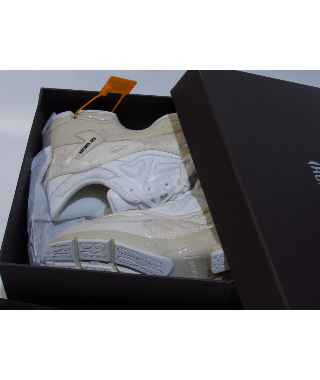 RAF SIMONS Бежевые текстильные низкие кроссовки / кеды, фото 9