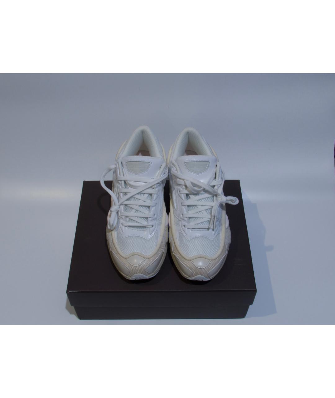 RAF SIMONS Бежевые текстильные низкие кроссовки / кеды, фото 2