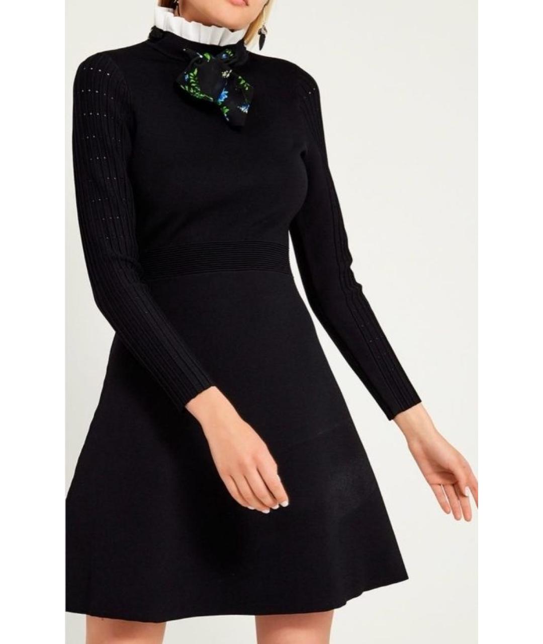 SANDRO Черное повседневное платье, фото 5