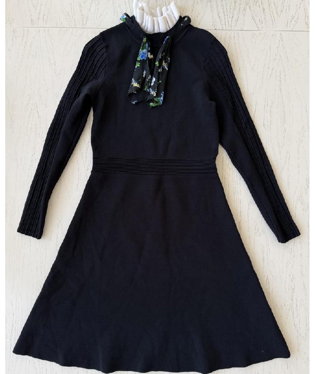 SANDRO Черное повседневное платье, фото 6