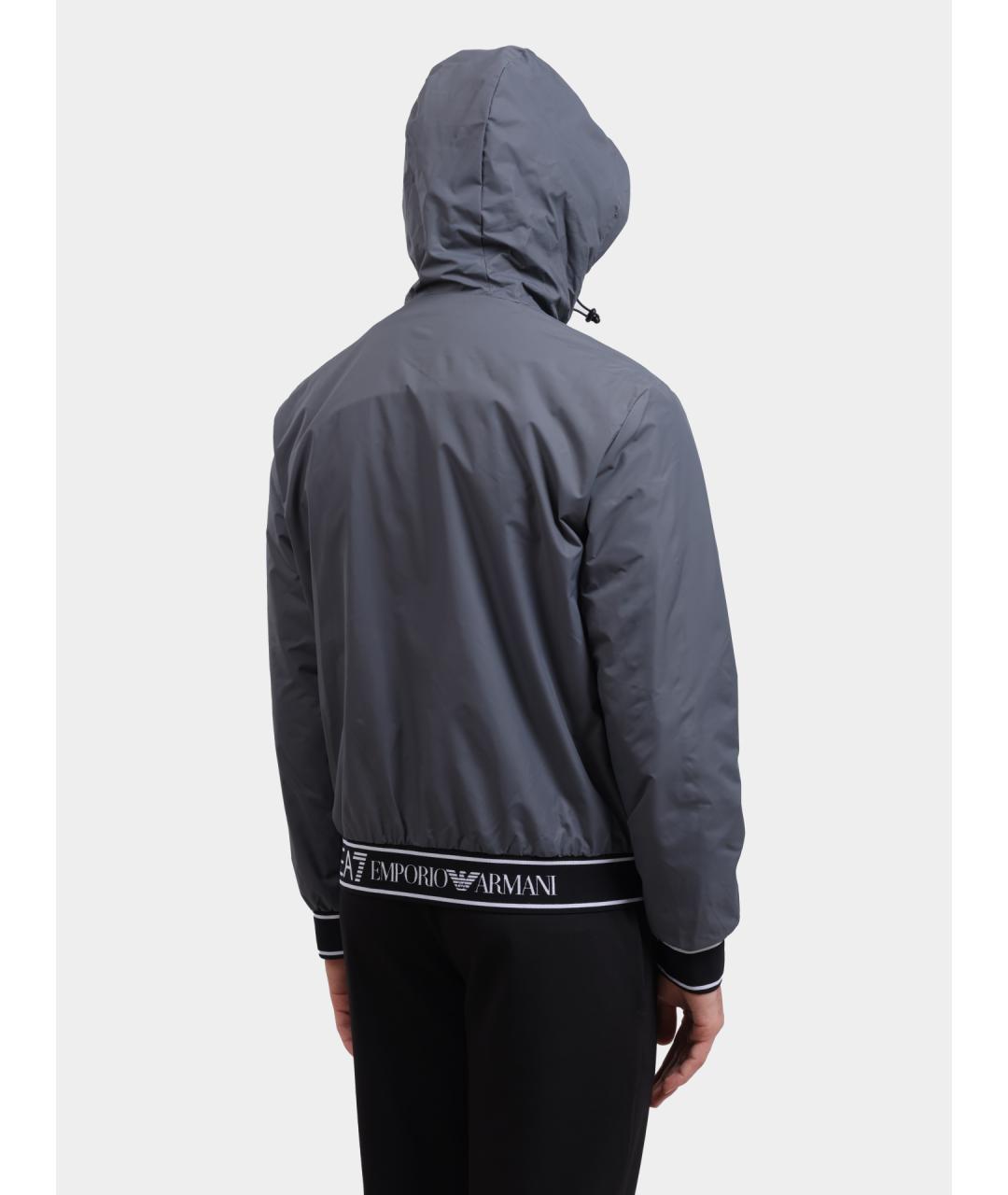 EA7 Серая куртка, фото 4