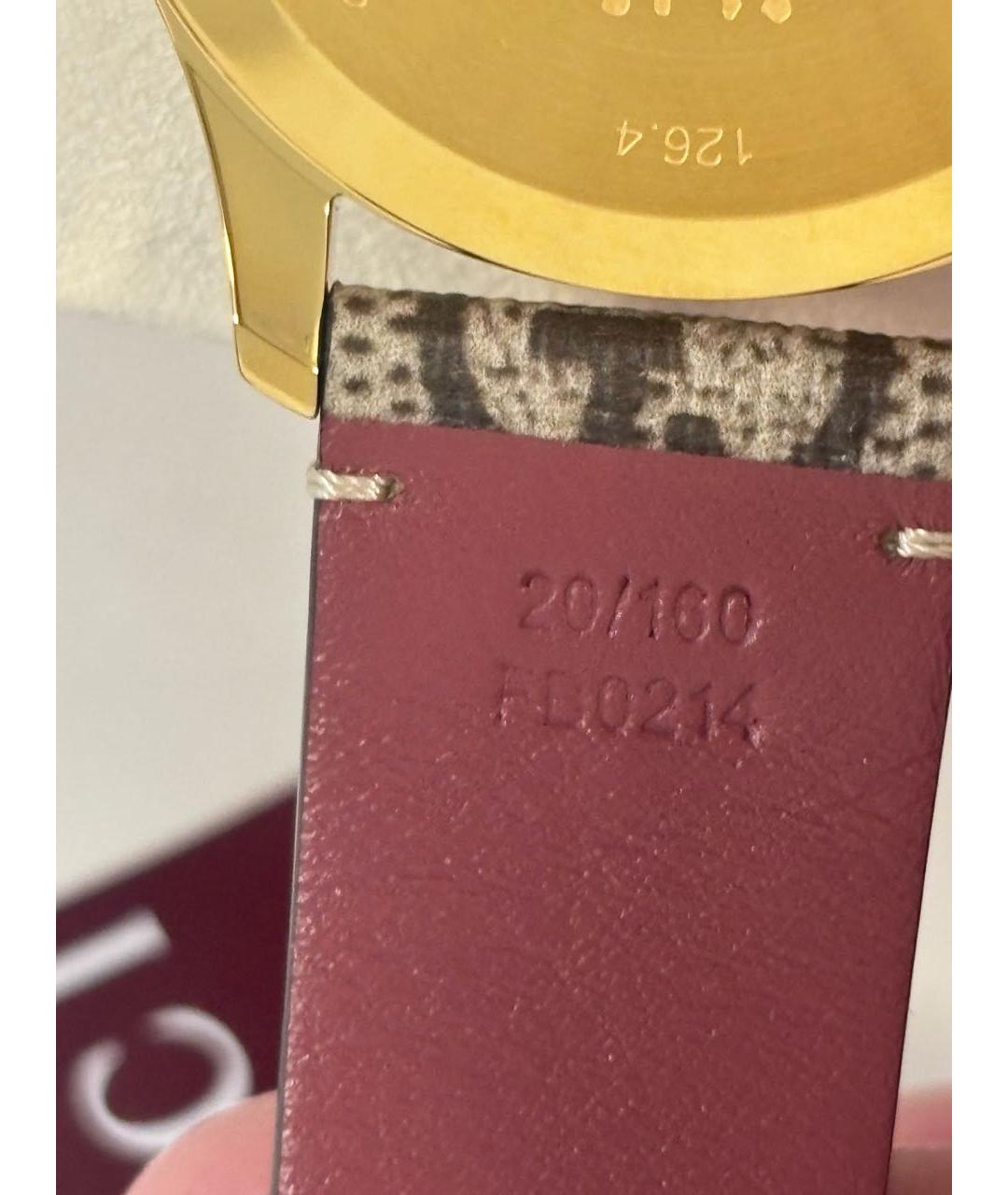 GUCCI Розовые стальные часы, фото 6