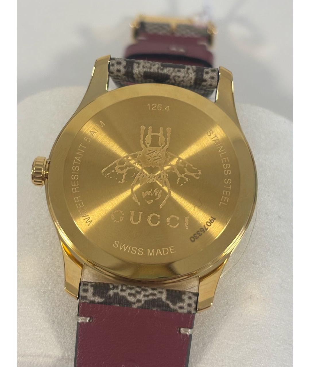 GUCCI Розовые стальные часы, фото 2