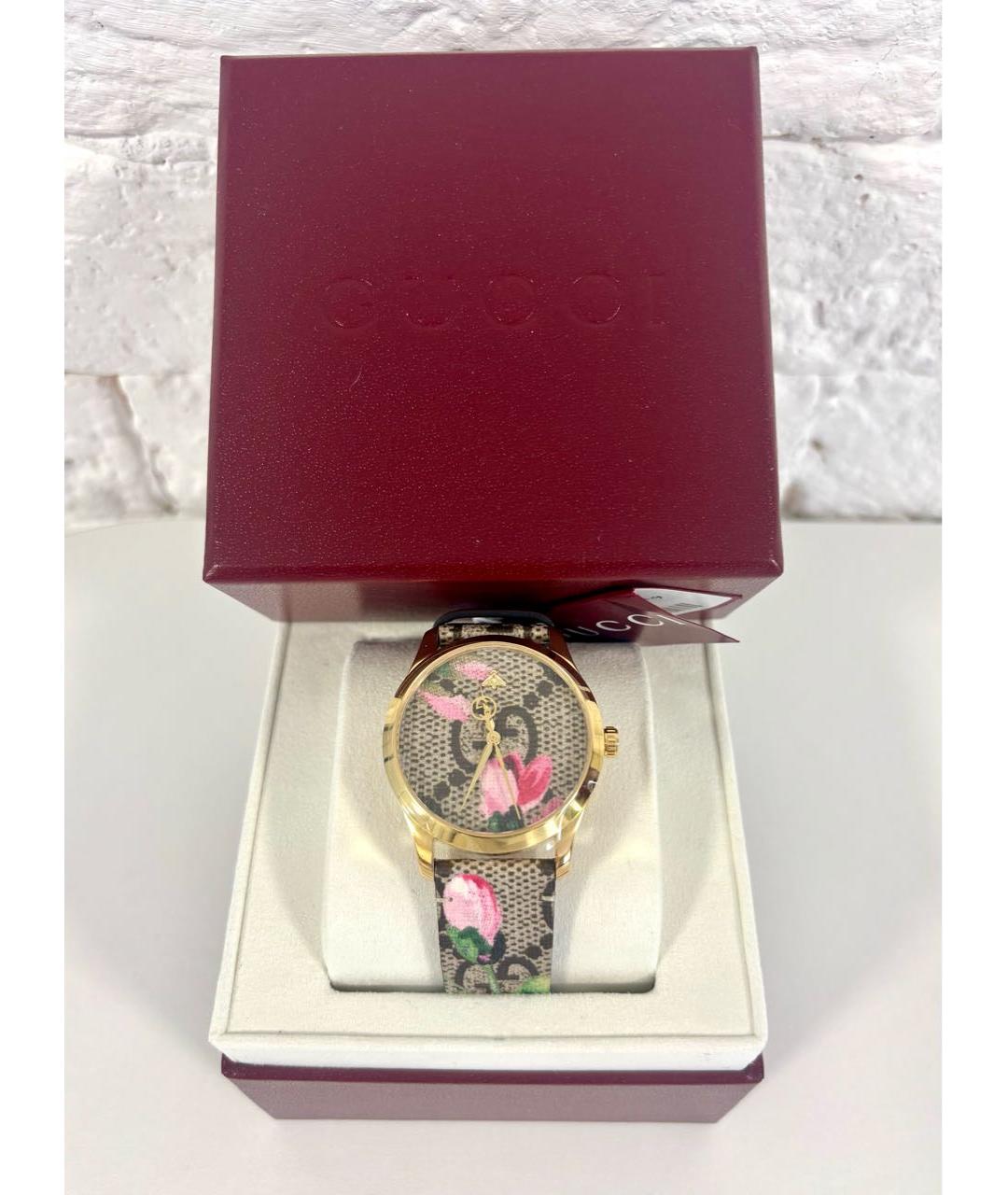 GUCCI Розовые стальные часы, фото 8