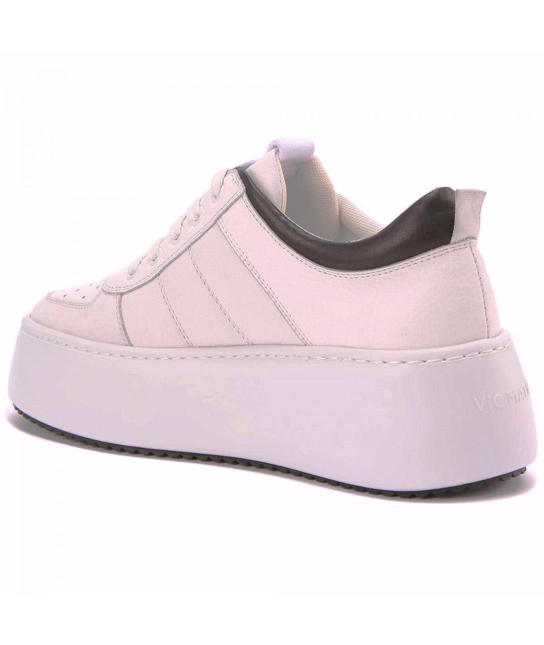 VIC MATIE Розовые кожаные кеды, фото 3