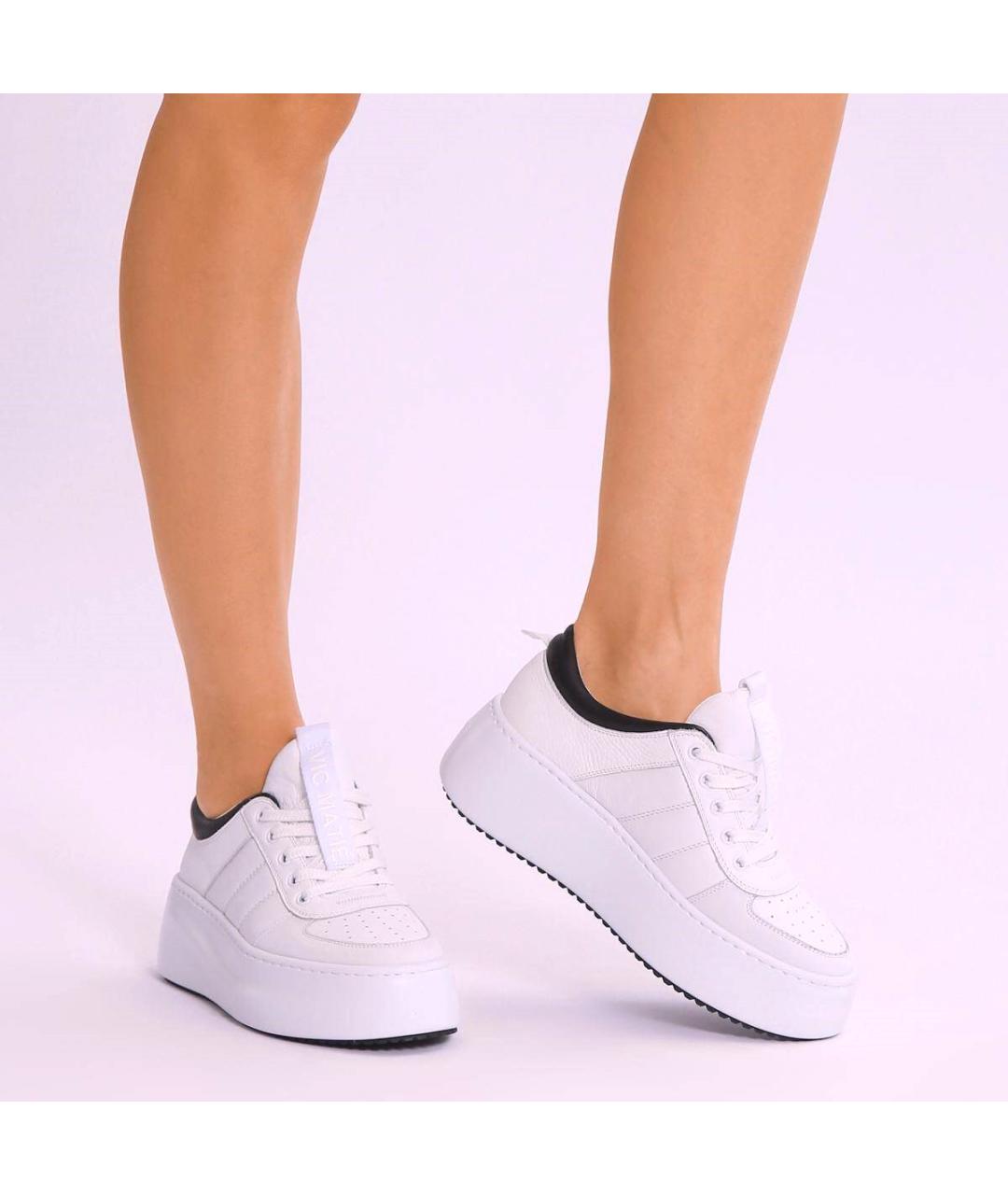 VIC MATIE Розовые кожаные кеды, фото 2