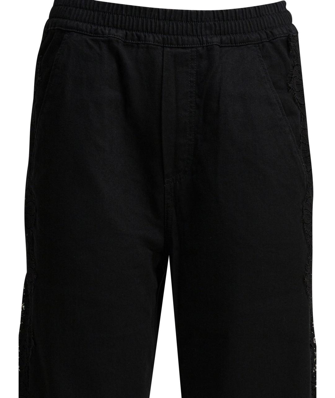 PINKO Черные хлопковые прямые брюки, фото 3