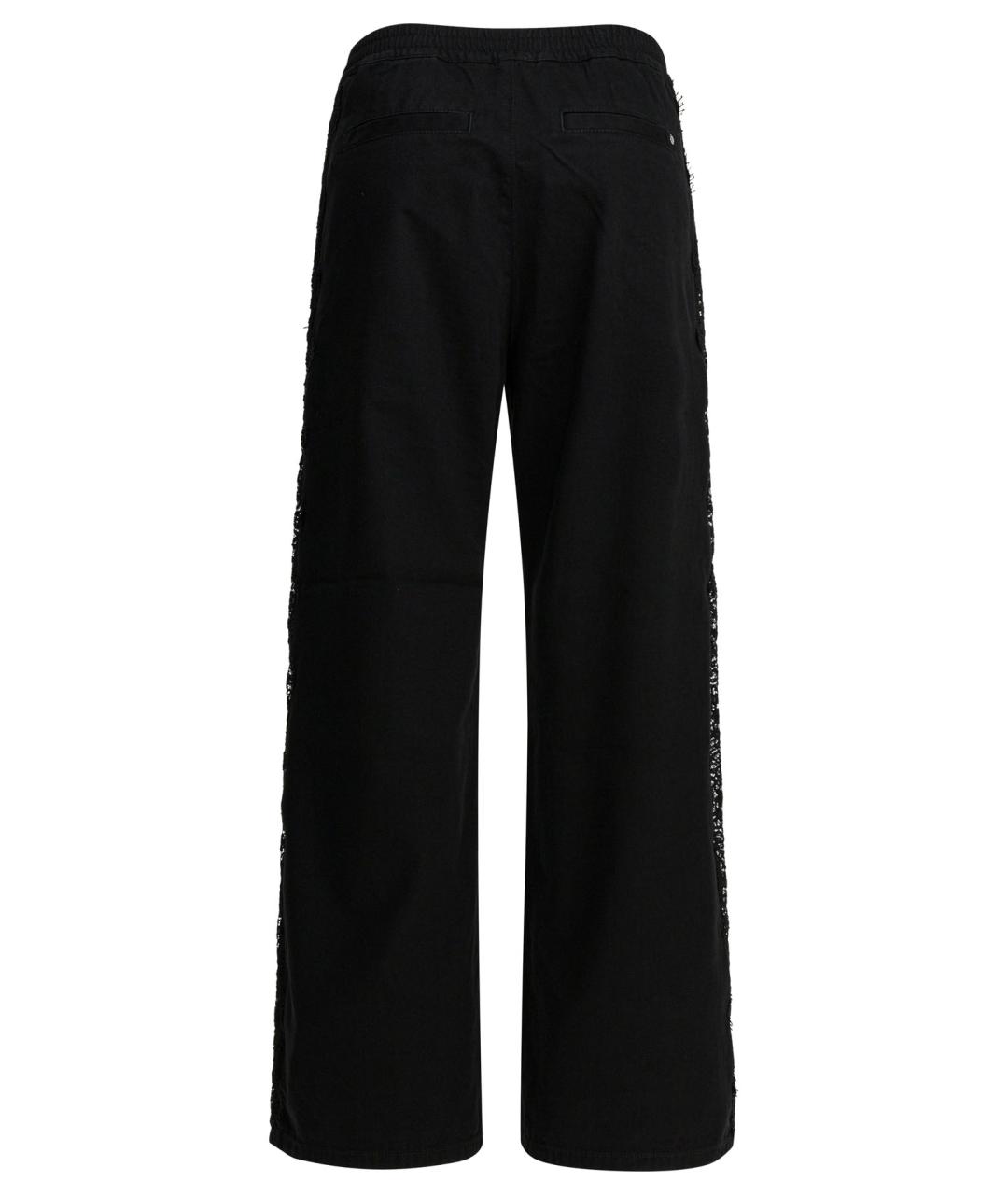 PINKO Черные хлопковые прямые брюки, фото 2