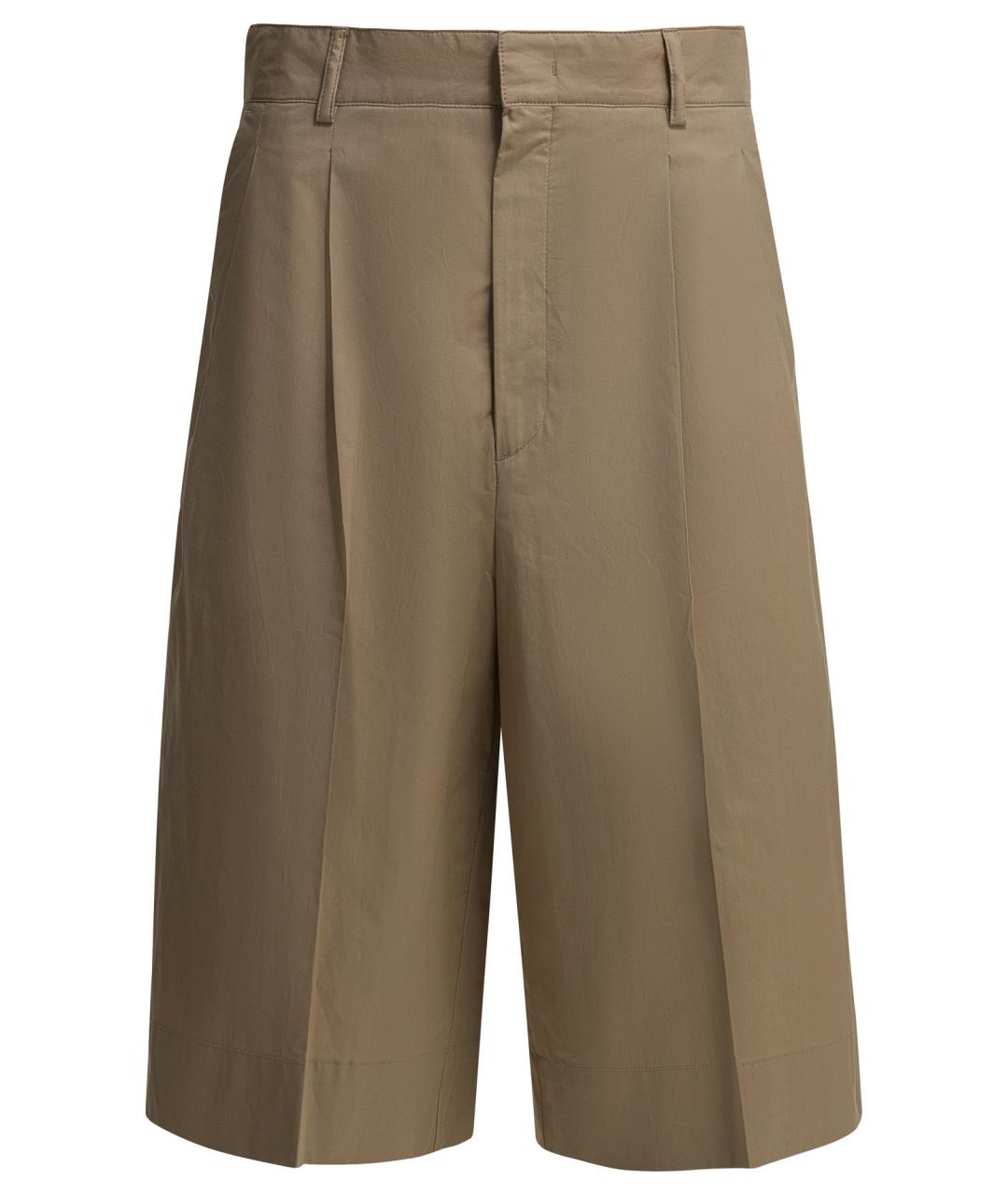 SOEUR Бежевые хлопковые бриджи, фото 1