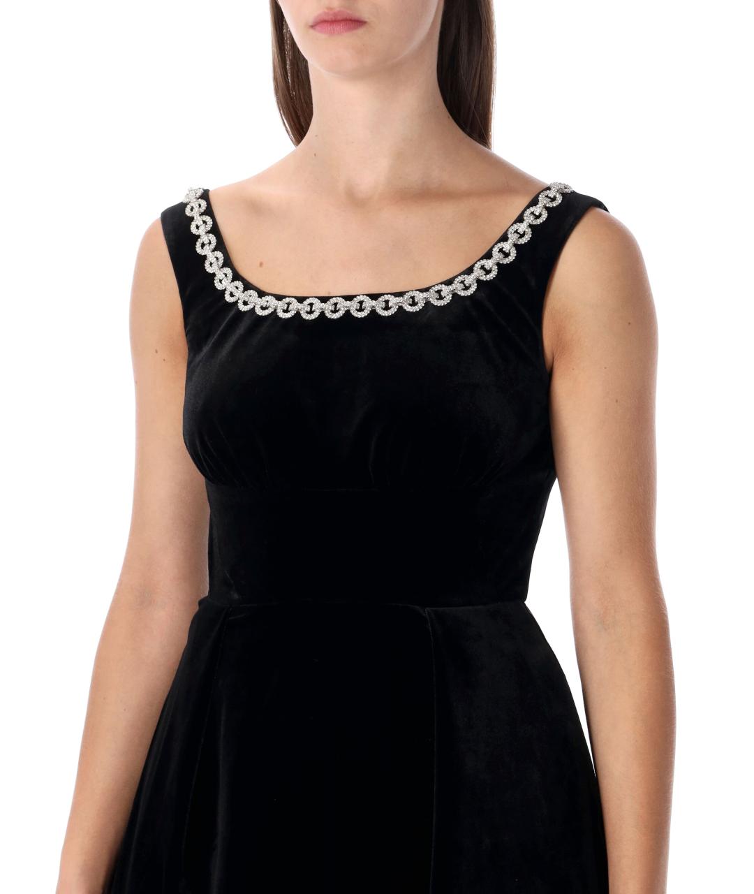 SELF-PORTRAIT Черное полиэстеровое коктейльное платье, фото 3