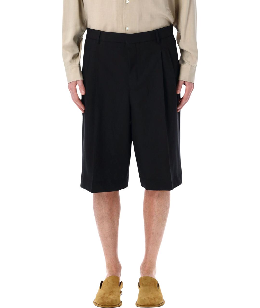 Ami Paris Черные шерстяные шорты, фото 1