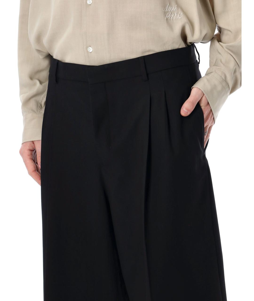 Ami Paris Черные шерстяные шорты, фото 3