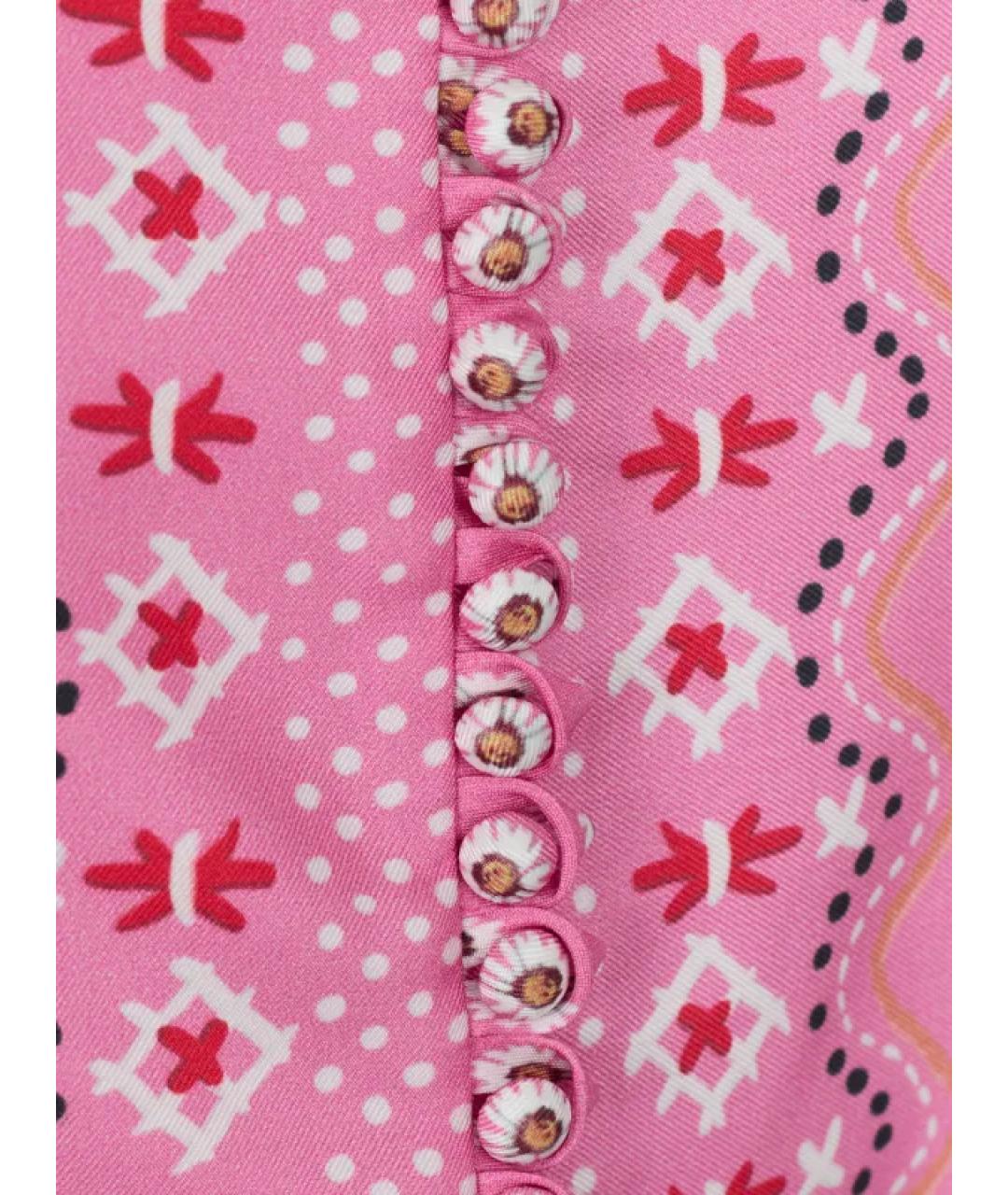 ERMANNO SCERVINO Розовое шелковое повседневное платье, фото 2