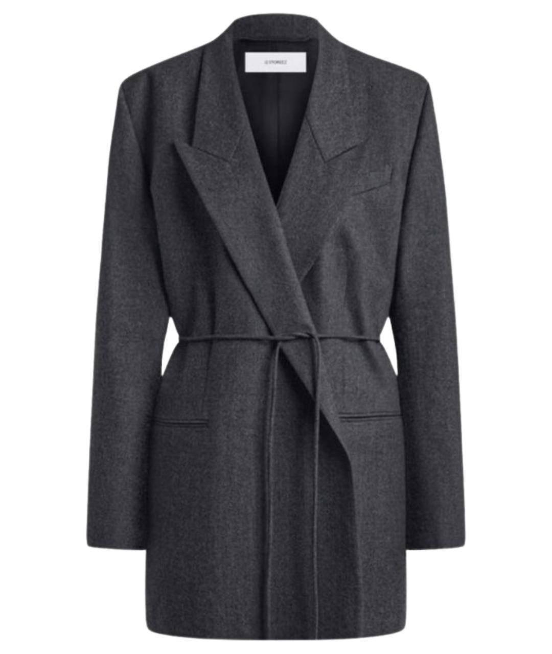 12 STOREEZ Серый шерстяной жакет/пиджак, фото 1