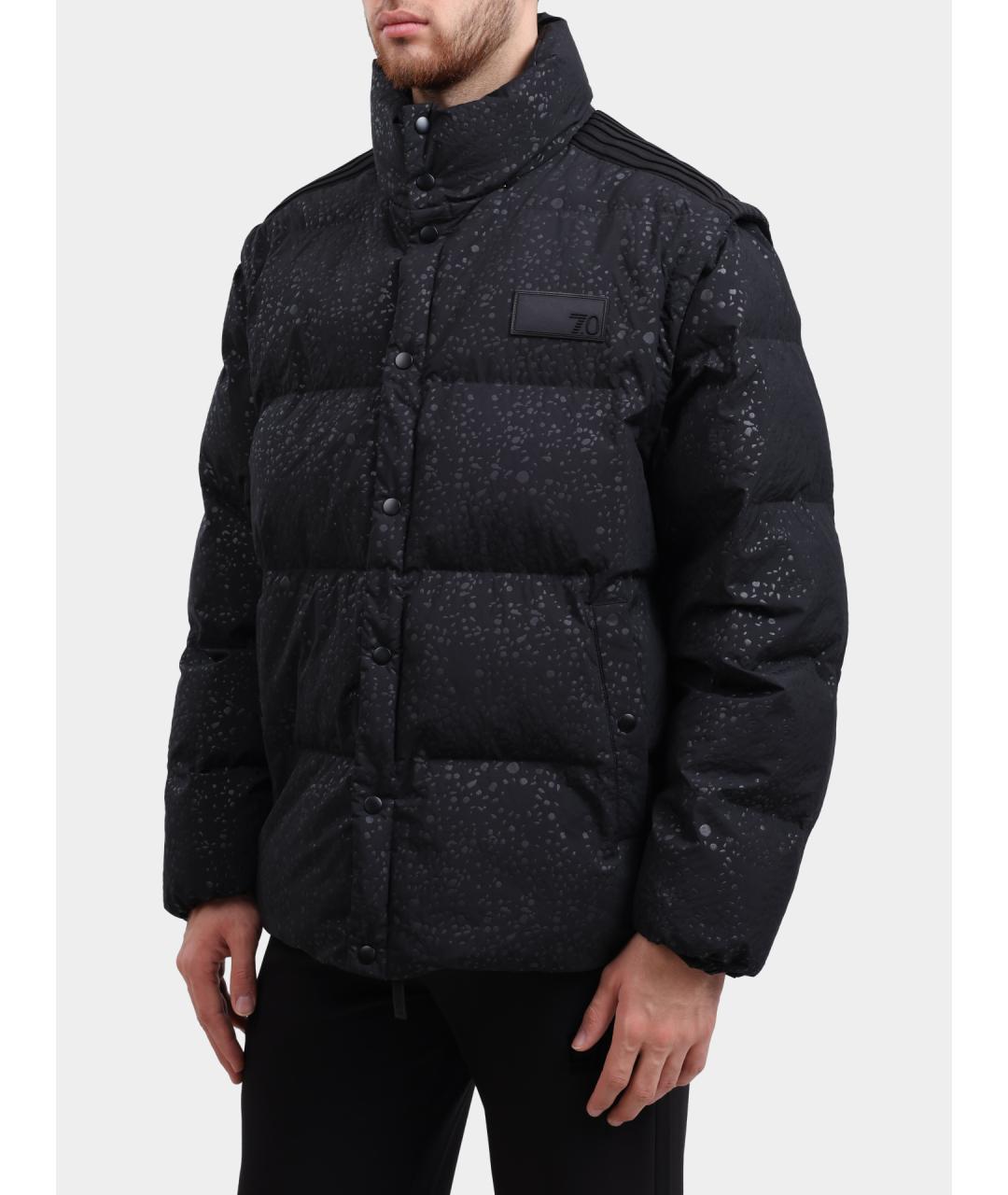 EA7 Черный пуховик, фото 2