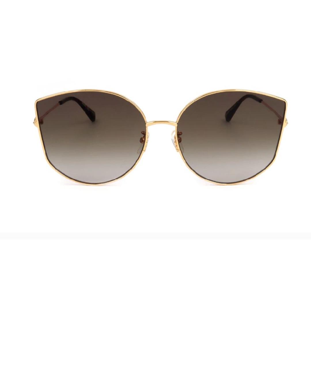 MOSCHINO Золотые солнцезащитные очки, фото 2