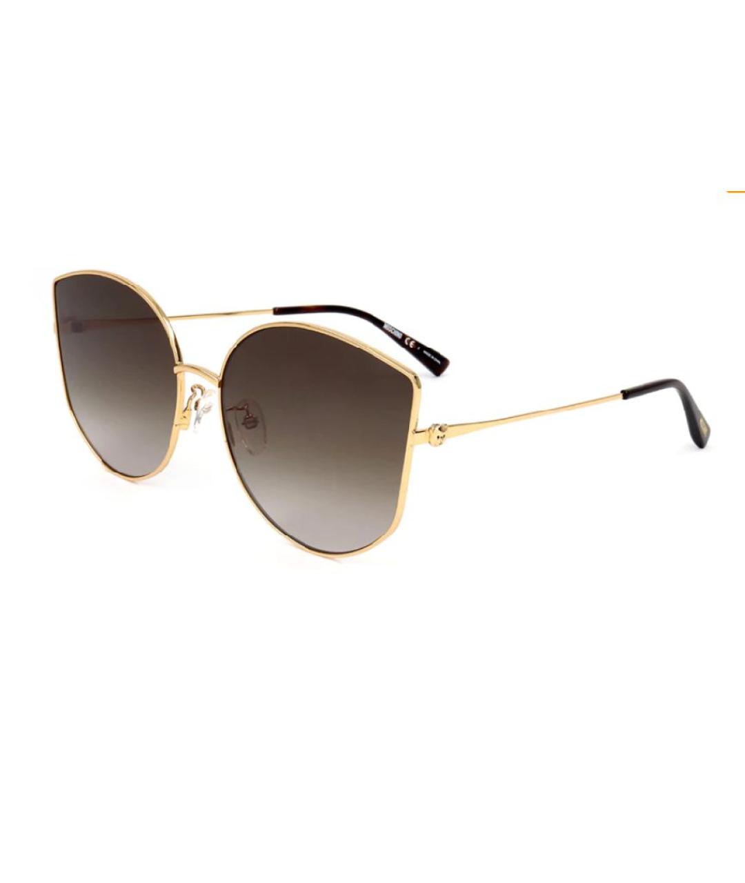 MOSCHINO Золотые солнцезащитные очки, фото 7