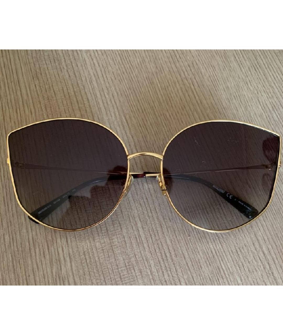 MOSCHINO Золотые солнцезащитные очки, фото 4