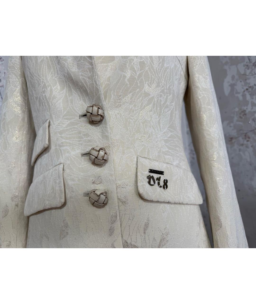 DIESEL Бежевый хлопковый жакет/пиджак, фото 5