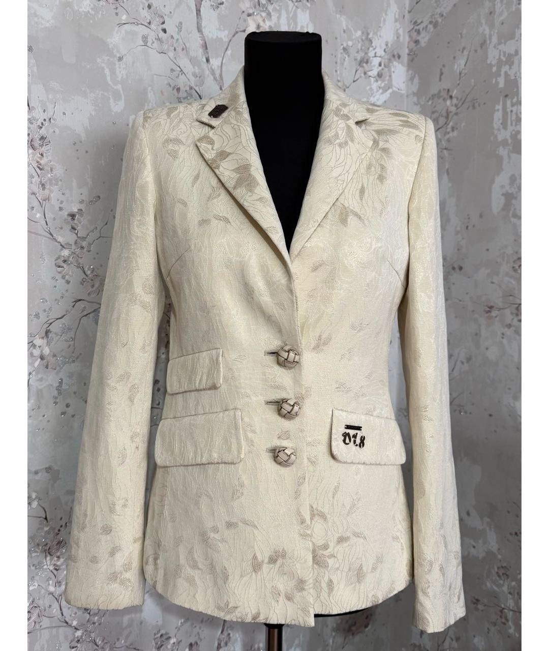 DIESEL Бежевый хлопковый жакет/пиджак, фото 7