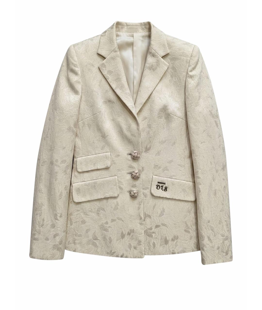 DIESEL Бежевый хлопковый жакет/пиджак, фото 1