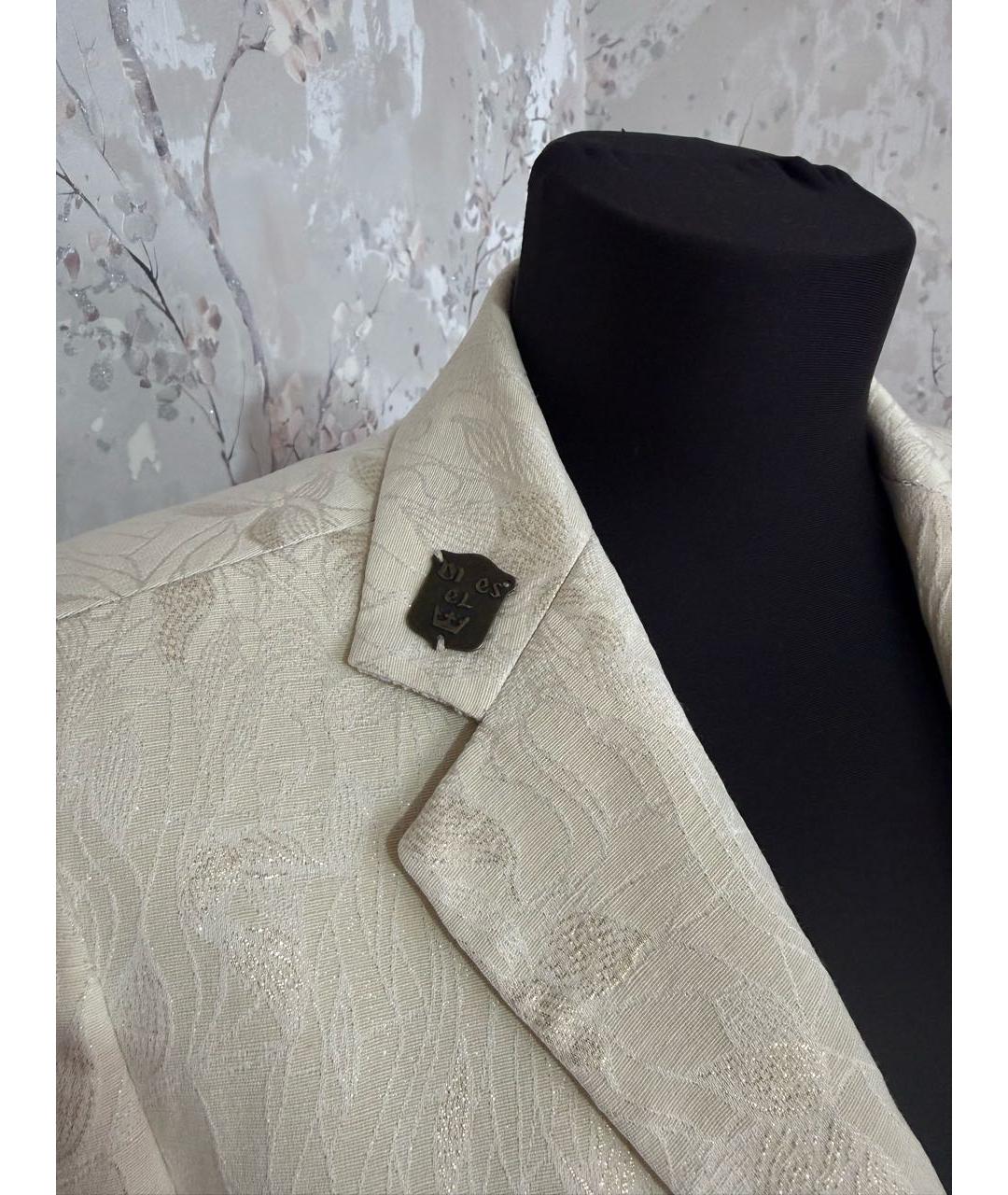 DIESEL Бежевый хлопковый жакет/пиджак, фото 4