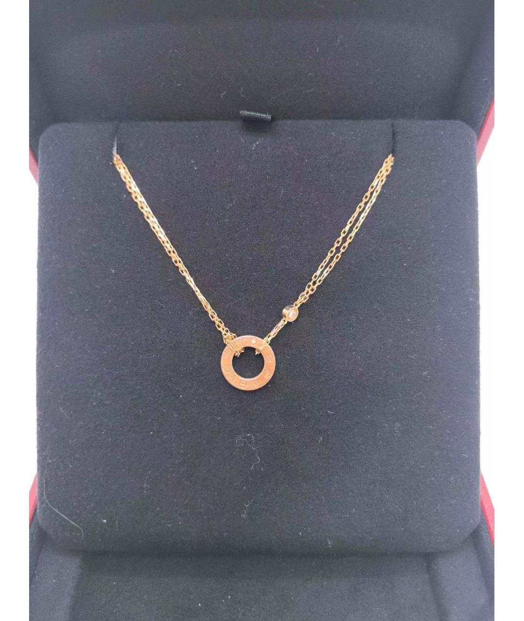 CARTIER Золотое колье из розового золота, фото 2