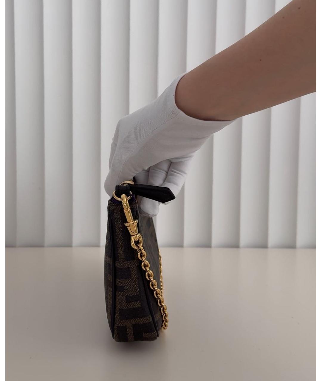 FENDI Коричневая сумка через плечо, фото 8