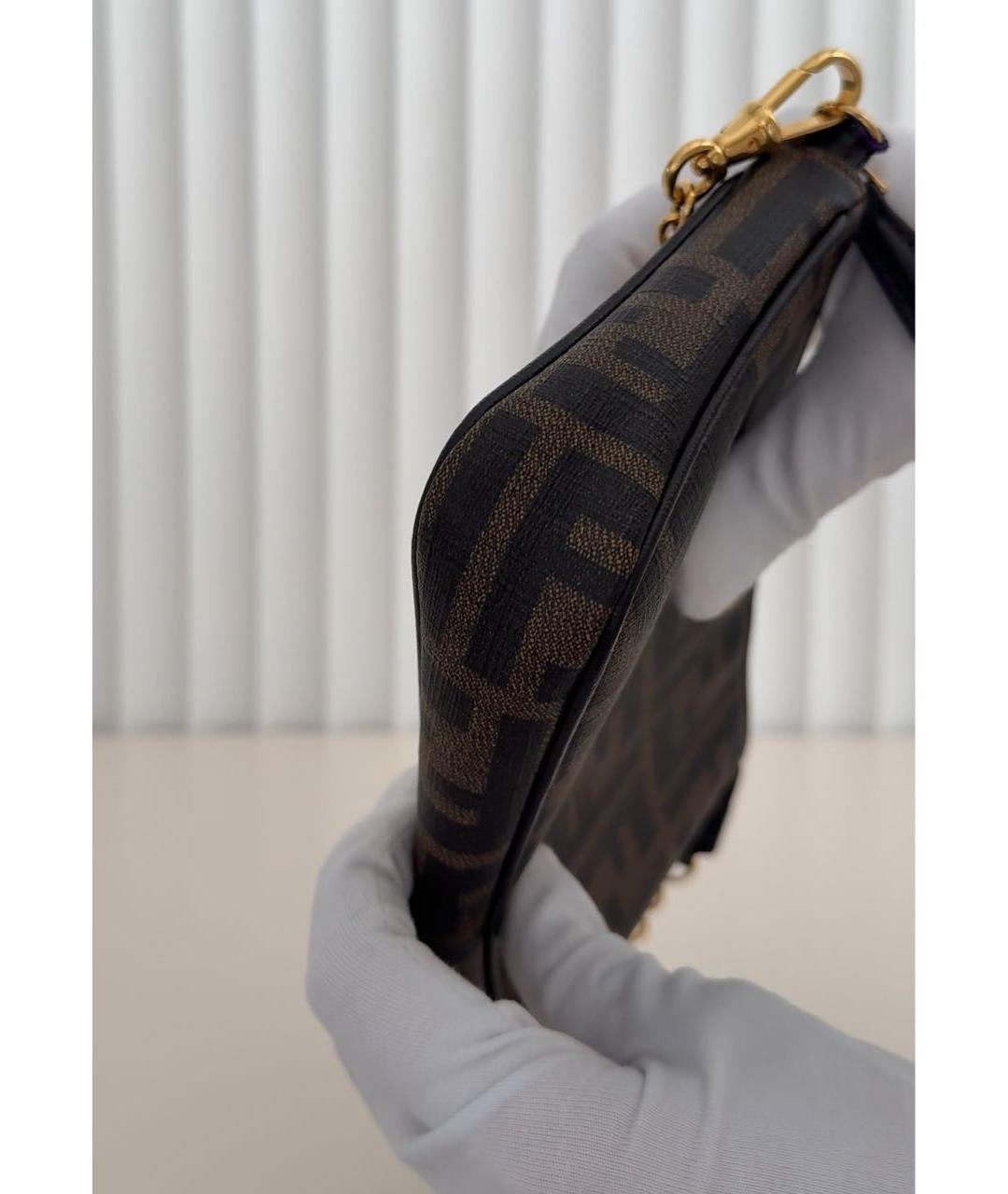 FENDI Коричневая сумка через плечо, фото 5