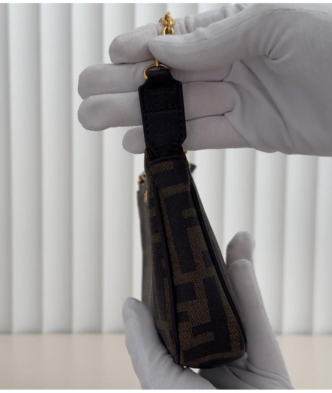 FENDI Коричневая сумка через плечо, фото 6