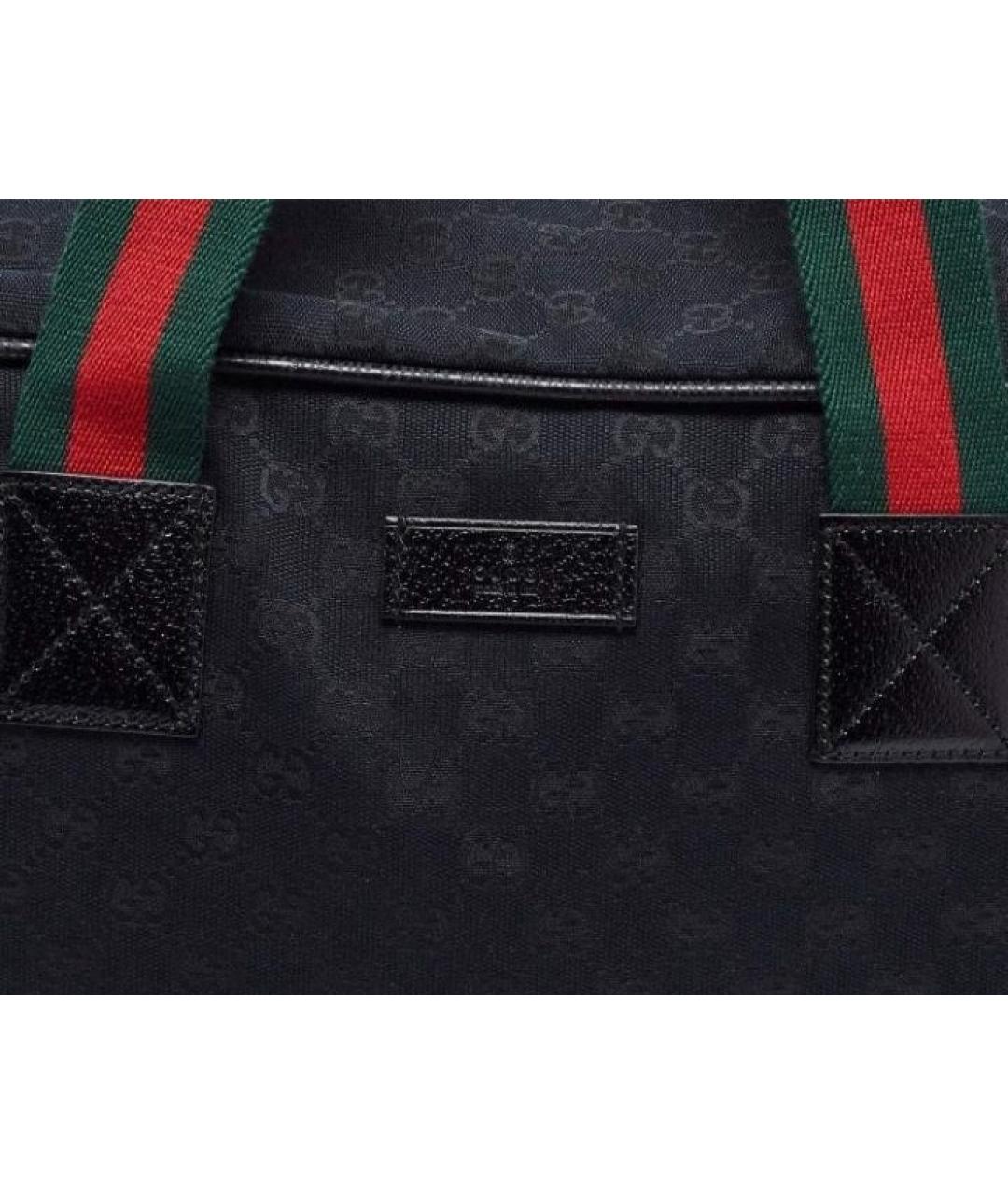 GUCCI Черная дорожная/спортивная сумка, фото 6