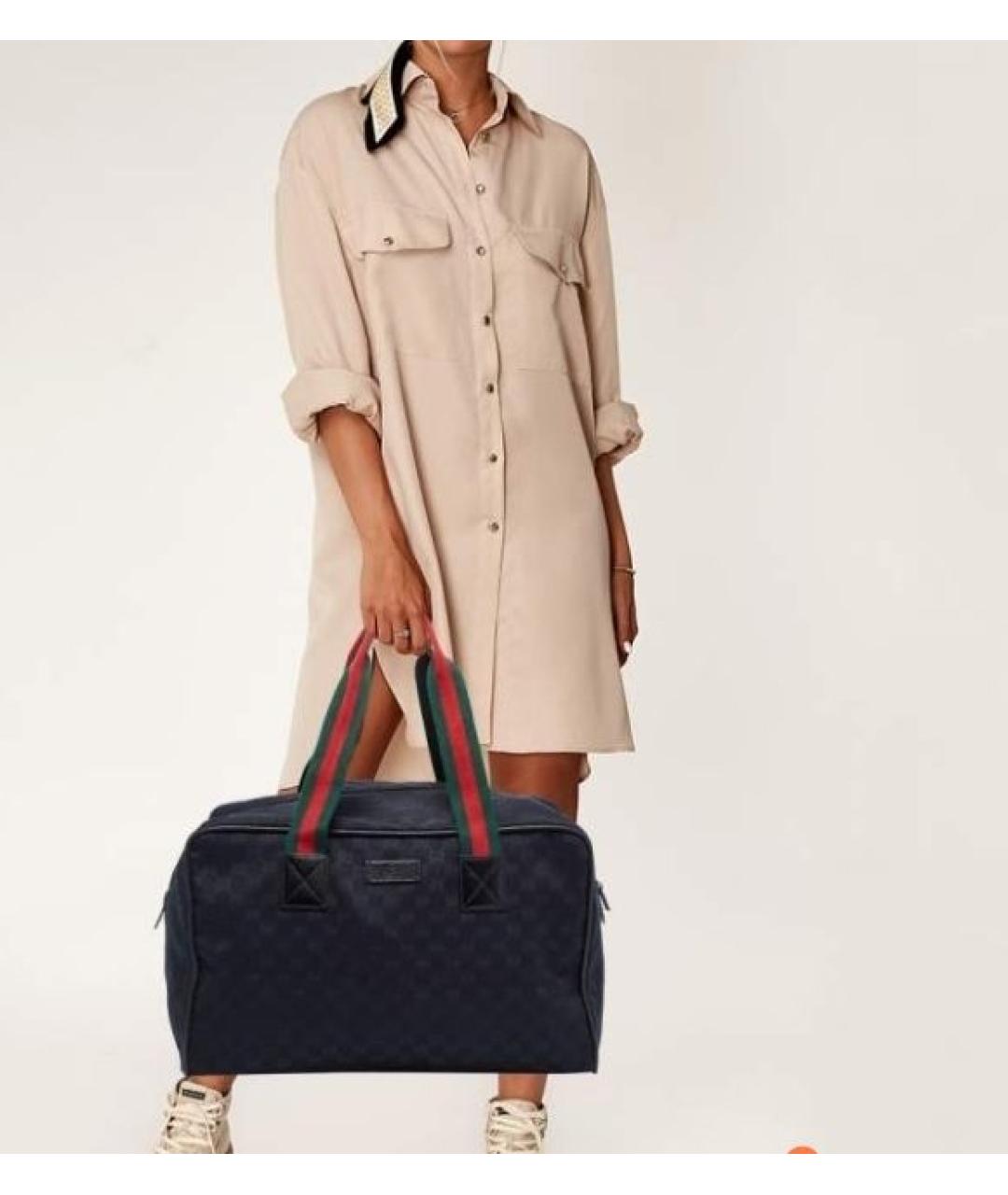 GUCCI Черная дорожная/спортивная сумка, фото 4