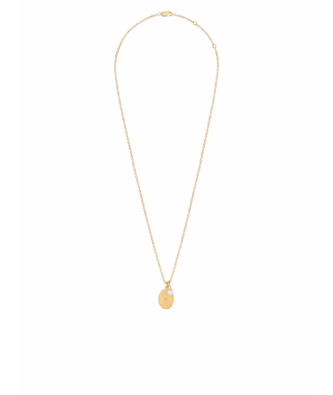 CELINE Золотая латунная подвеска, фото 1