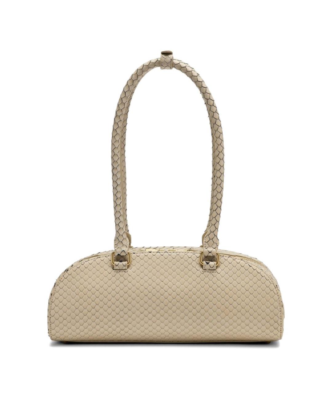 DIESEL Бежевая кожаная сумка через плечо, фото 3