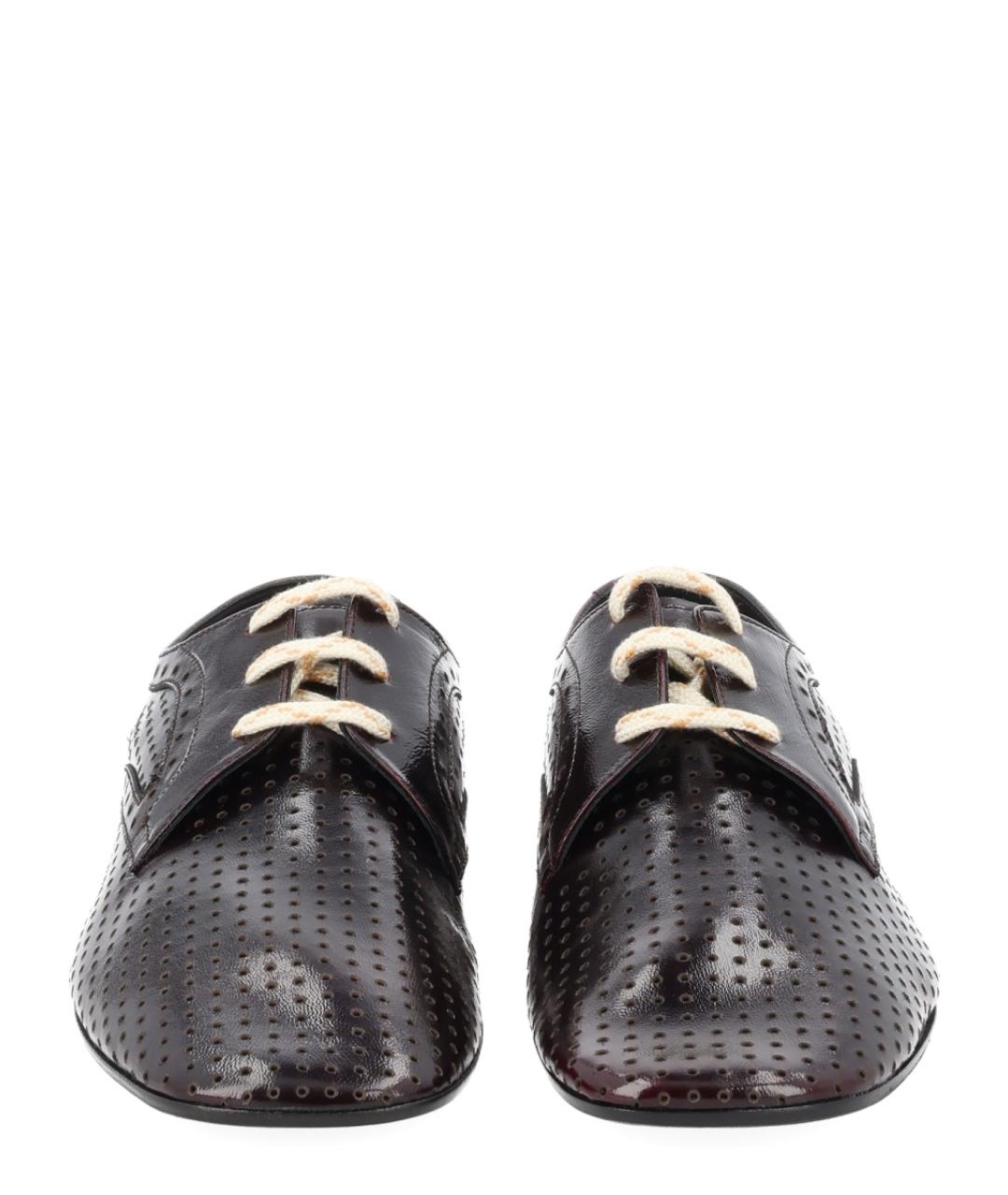 DRIES VAN NOTEN Коричневые кожаные туфли, фото 2