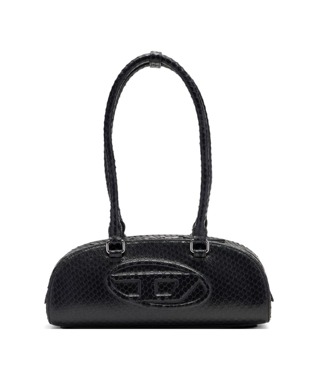 DIESEL Черная сумка через плечо из искусственной кожи, фото 1