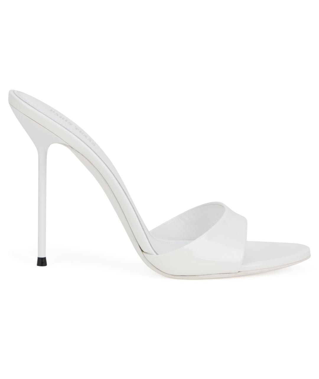PARIS TEXAS Белые кожаные босоножки, фото 2
