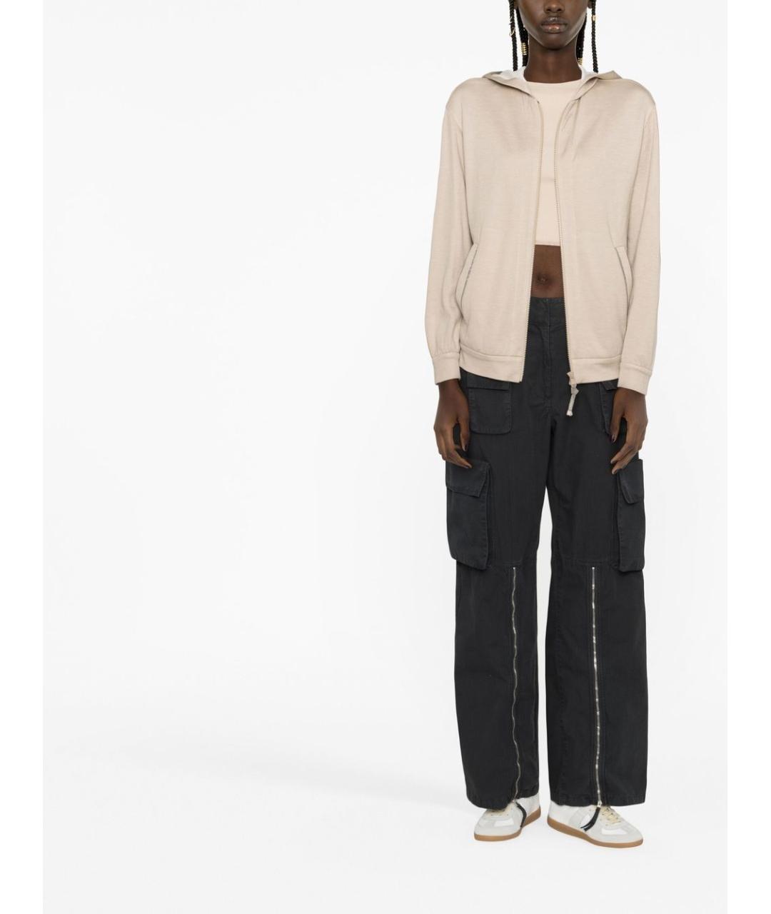 BRUNELLO CUCINELLI Бежевый хлопковый джемпер / свитер, фото 3