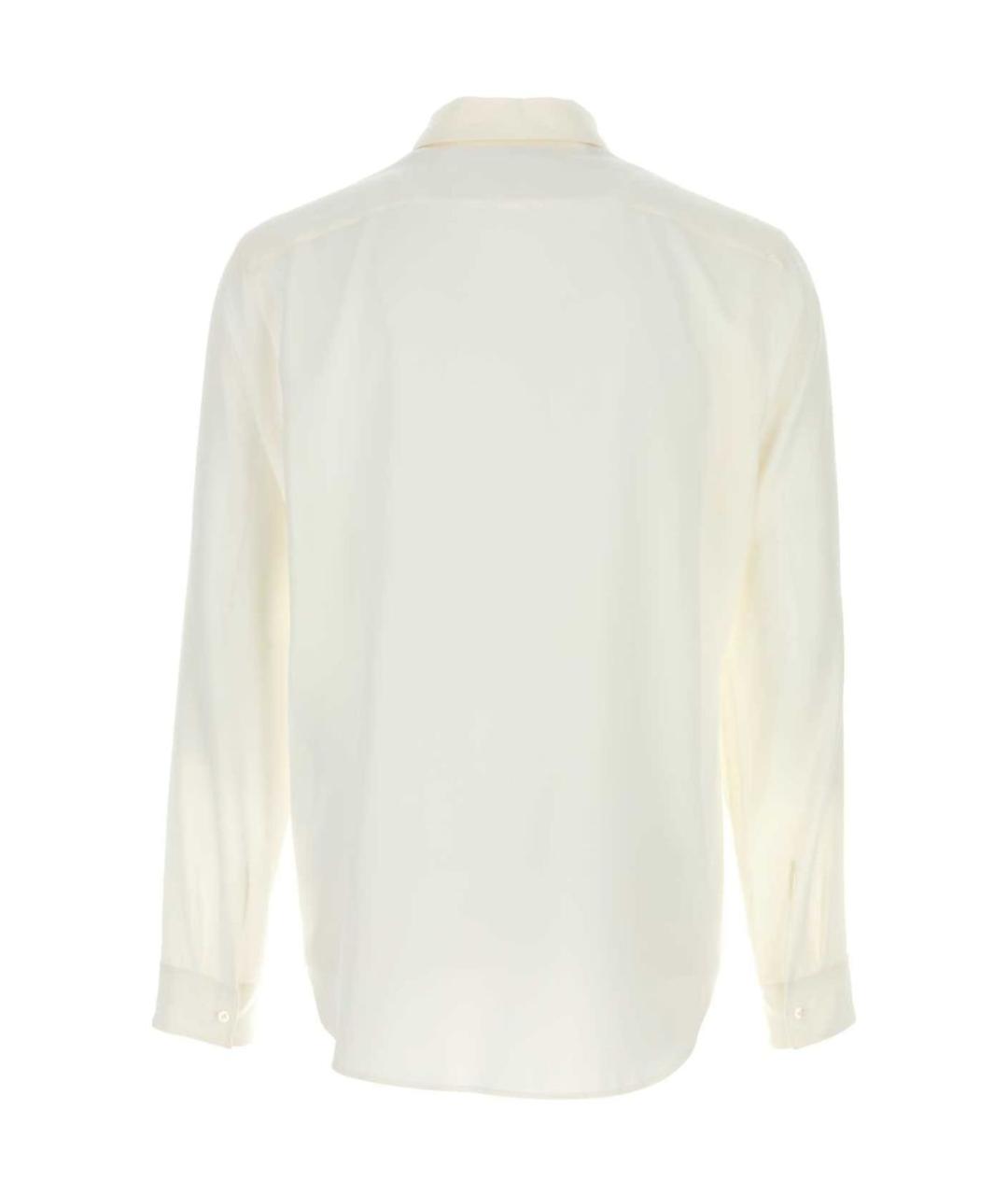 GUCCI Белая шелковая классическая рубашка, фото 2