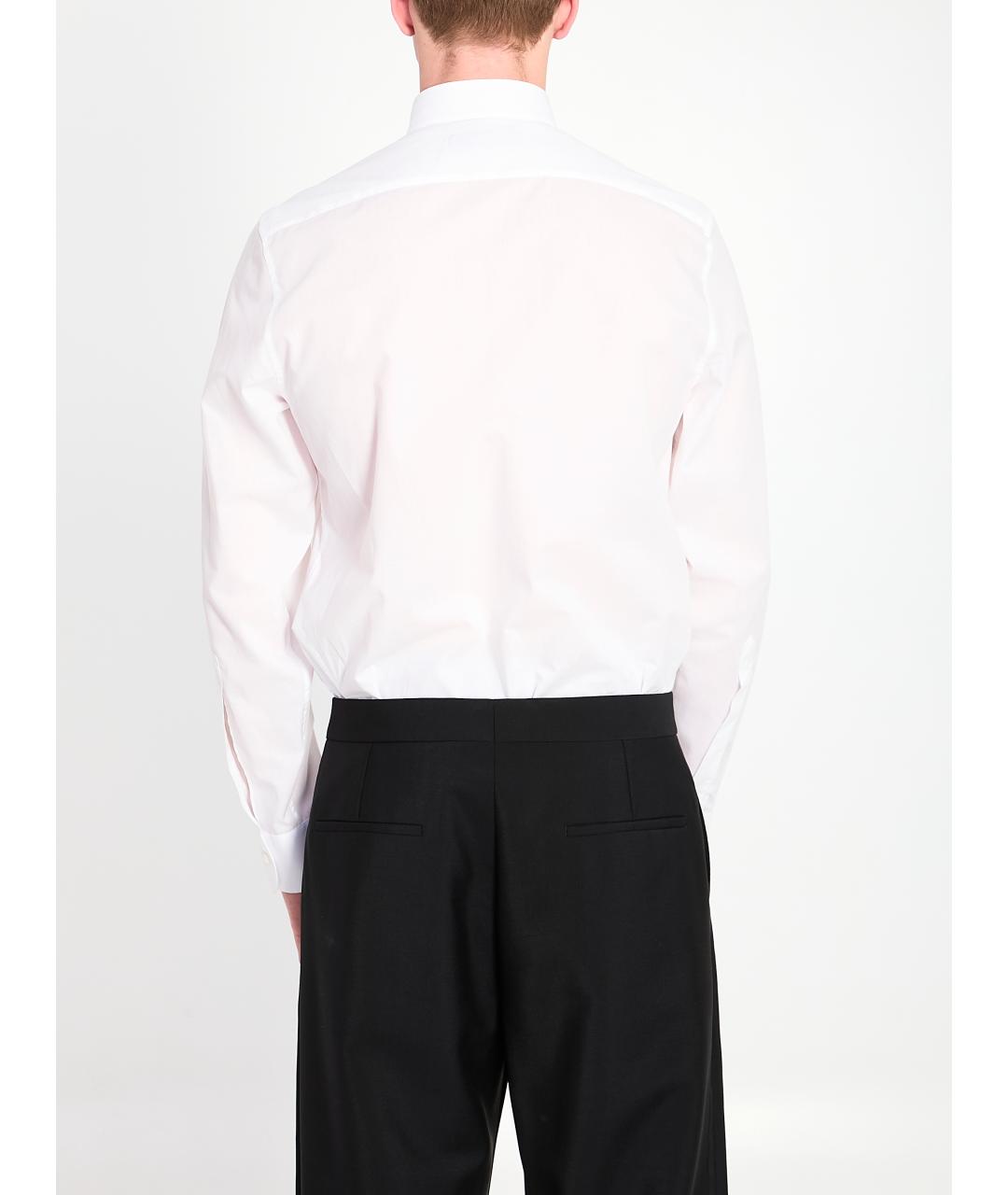 GUCCI Белая хлопковая классическая рубашка, фото 4