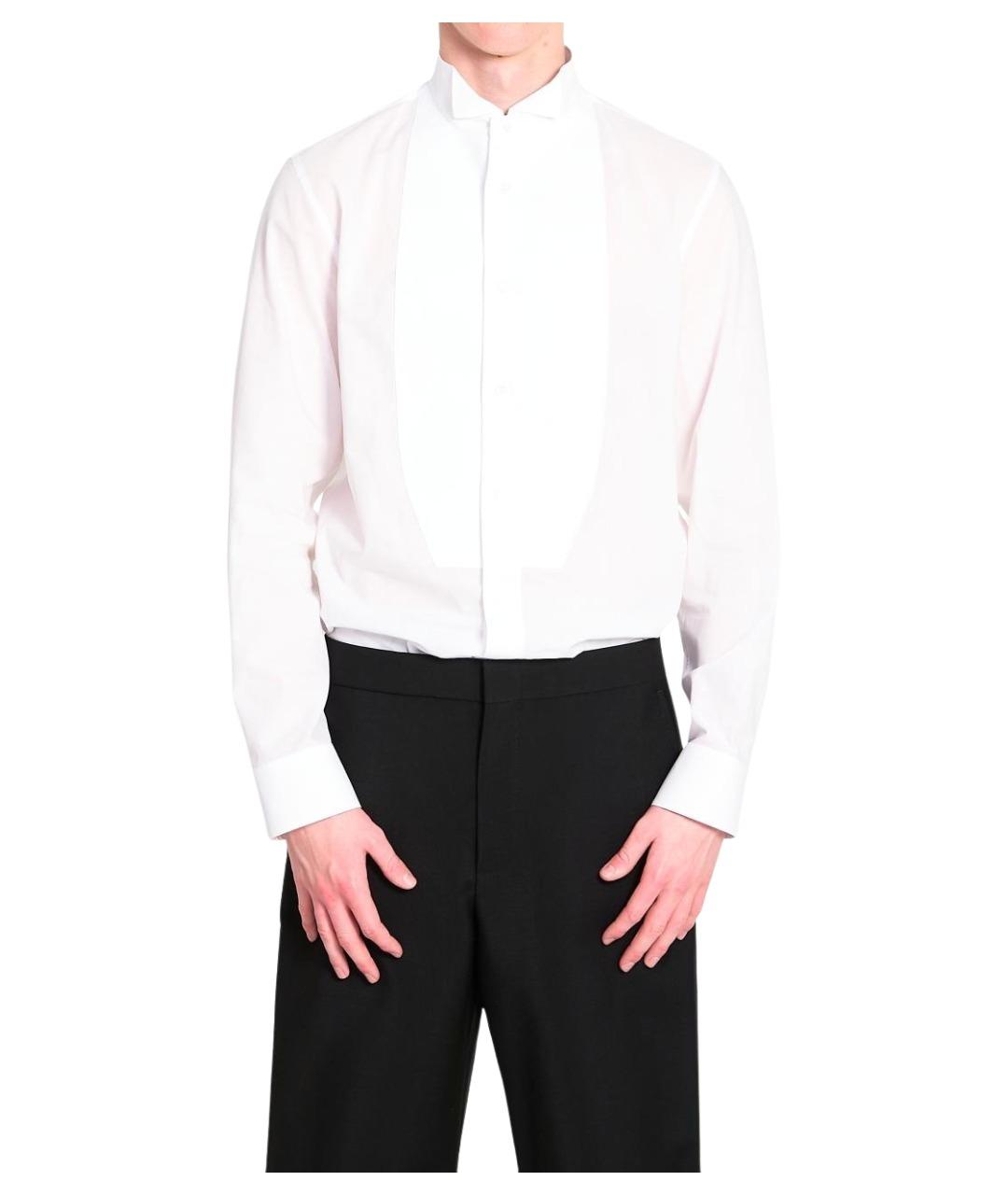 GUCCI Белая хлопковая классическая рубашка, фото 1