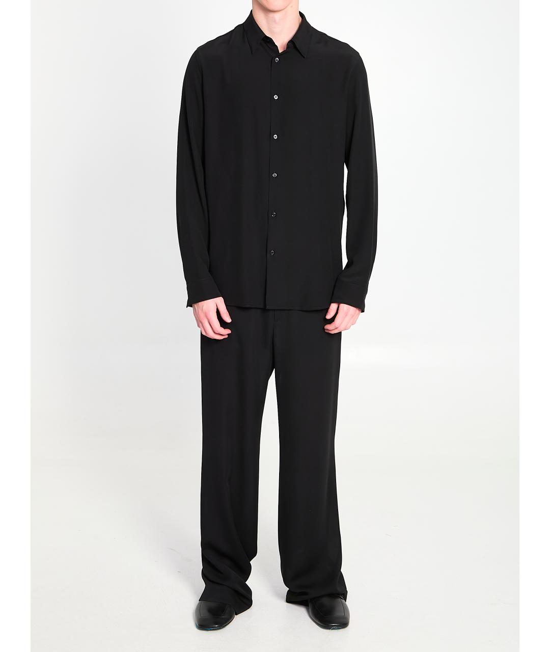 GUCCI Черная шелковая классическая рубашка, фото 5