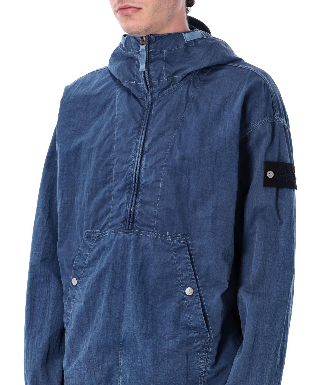 STONE ISLAND Синяя полиамидовая куртка, фото 3