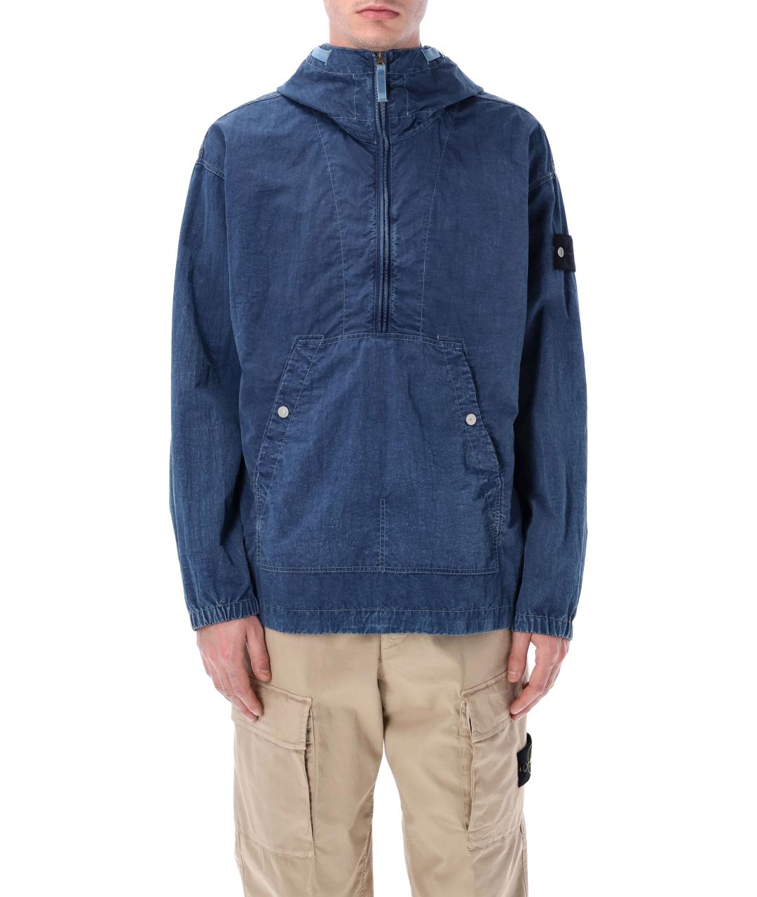 STONE ISLAND Синяя полиамидовая куртка, фото 1